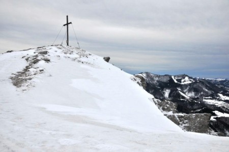 Gipfelkreuz und Muckenkogel