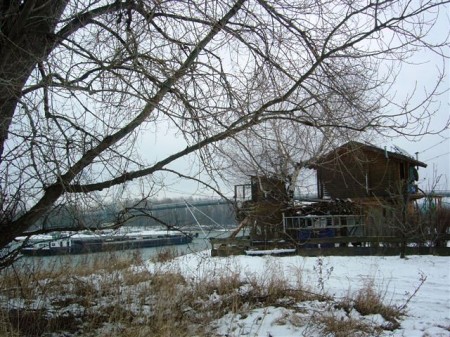 Fischerhütte mit Barbarabrücke
