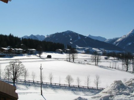 Blick zum Schigebiet Hochwurzen (Schladming/Rohrmoos)