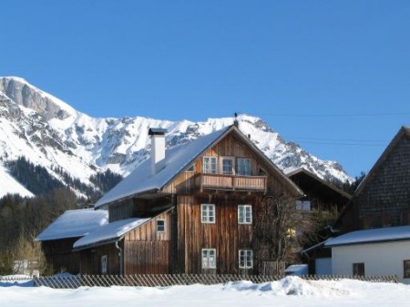 Ein schönes Holzhaus in der Ramsau