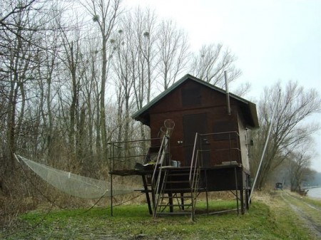 Eine Fischerhütte
