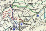 Karte Schöpfl mit BC-Tour und Rodelbahn (grün)