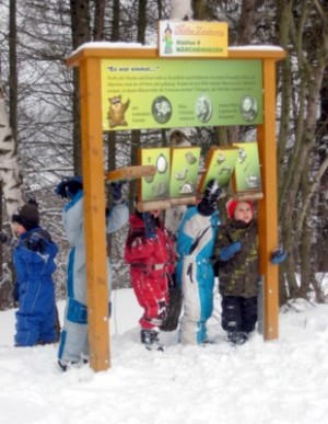 Okay, diese Station funktioniert trotz Schnee und Eiseskälte